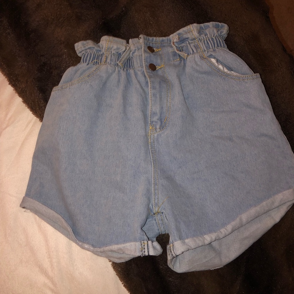 Jean mom shorts
